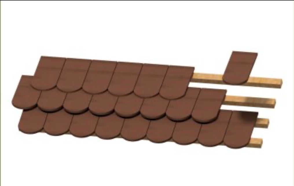 Plus Model PM554 1:35 184 smooth Roof tiles
