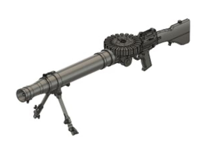 Plus Model PMDP3064 1:35 Machine gun Lewis D