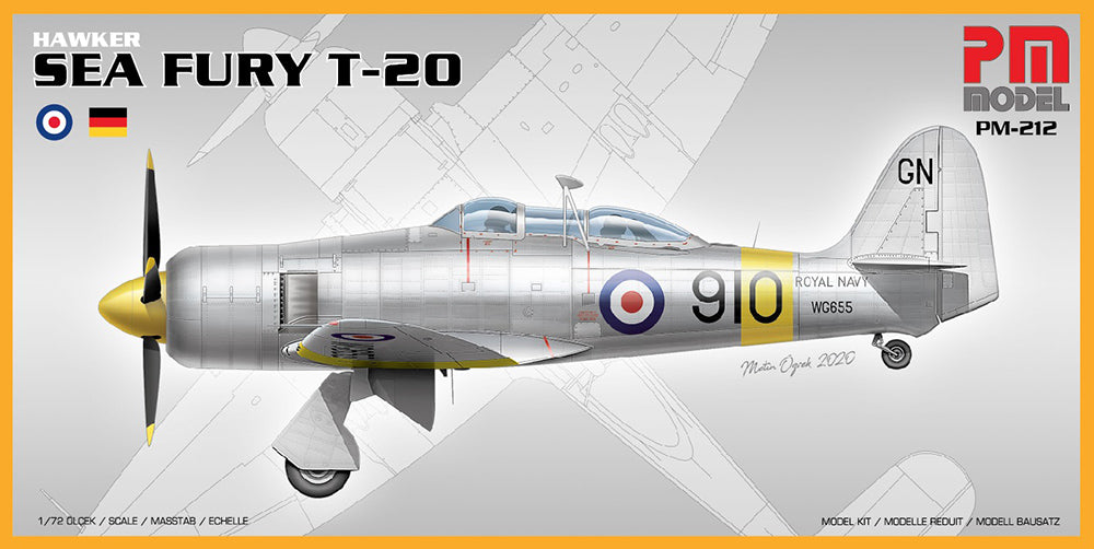PM Model PM212 1:72 Hawker Sea Fury T.20