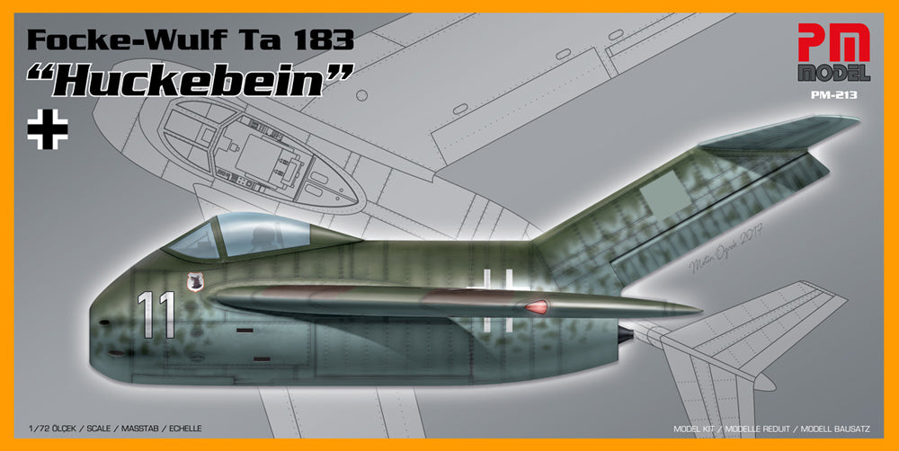 PM Model PM213 1:72 Re-issued! Focke-Wulf Ta-183 Huckebein