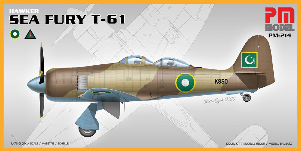 PM Model PM214 1:72 Hawker Sea Fury T-61 2 seat version