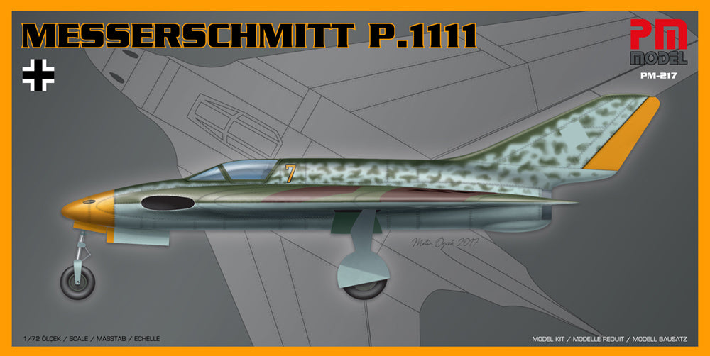 PM Model PM217 1:72 Re-issue! Messerschmitt Me P.1111
