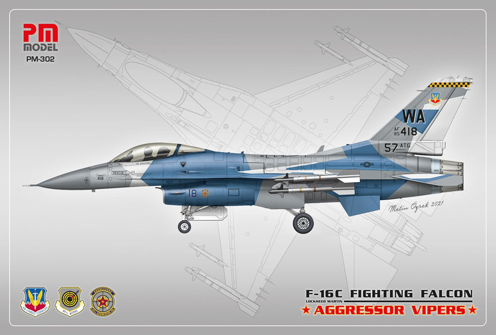 PM Model PM302 1:72 F-16C Fighting Falcon Aggressor Vipers Kit