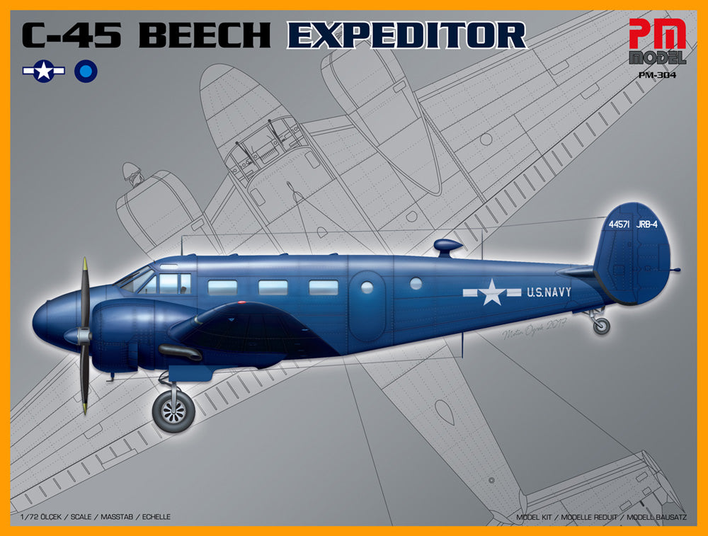 PM Model PM304 1:72 Re-issue! Beechcraft C-45 Expeditor