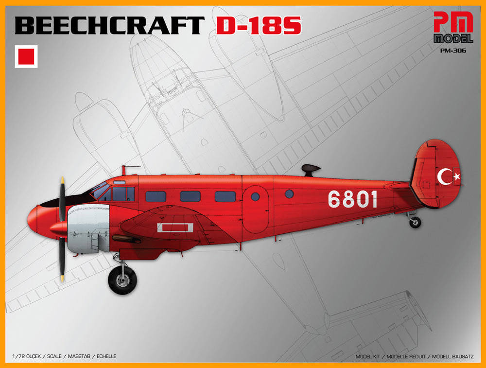 PM Model PM306 1:72 Re-issue! Beechcraft D-18