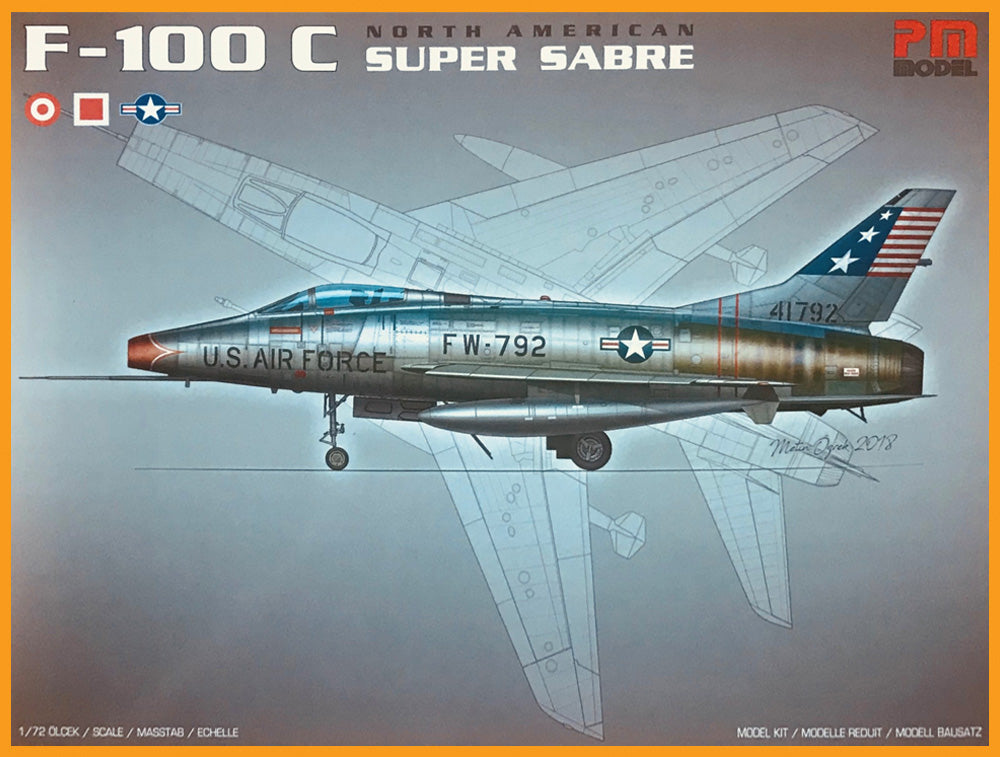 PM Model PM402 1:72 North-American F-100C Super Sabre