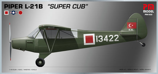 PM Model PM502 1:48 Piper L-21B Super Cub Turkish Air Force