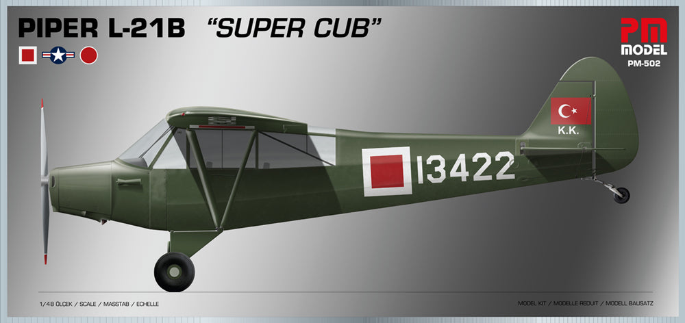 PM Model PM502 1:48 Piper L-21B Super Cub Turkish Air Force