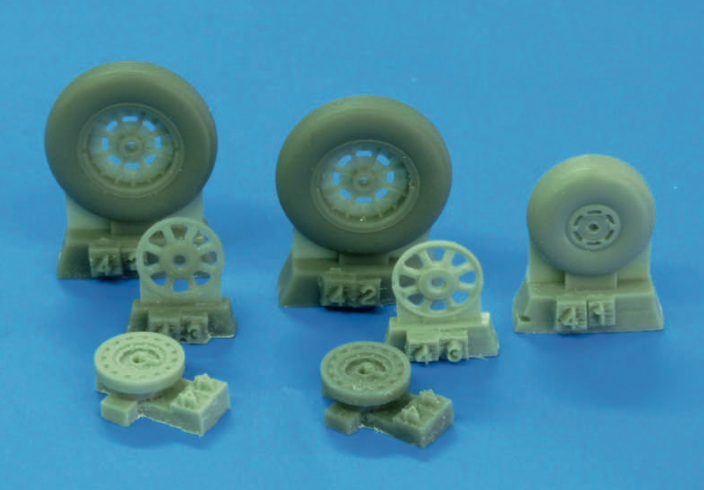 Plus Model PMAL4098 1:48 Mikoyan MiG-15 wheels