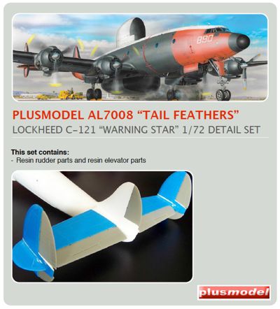 Plus Model PMAL7008 1:72 Lockheed EC-121 'Warning Star' 'Tail Feathers set