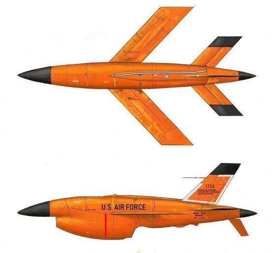 Plus Model PMAL7028 1:72 BQM-34 Firebee Unmanned Aircraft Plastic Kit
