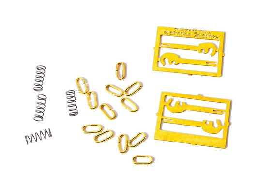 Parkside PS50 3 Link Couplings Etched hook Springs O Gauge