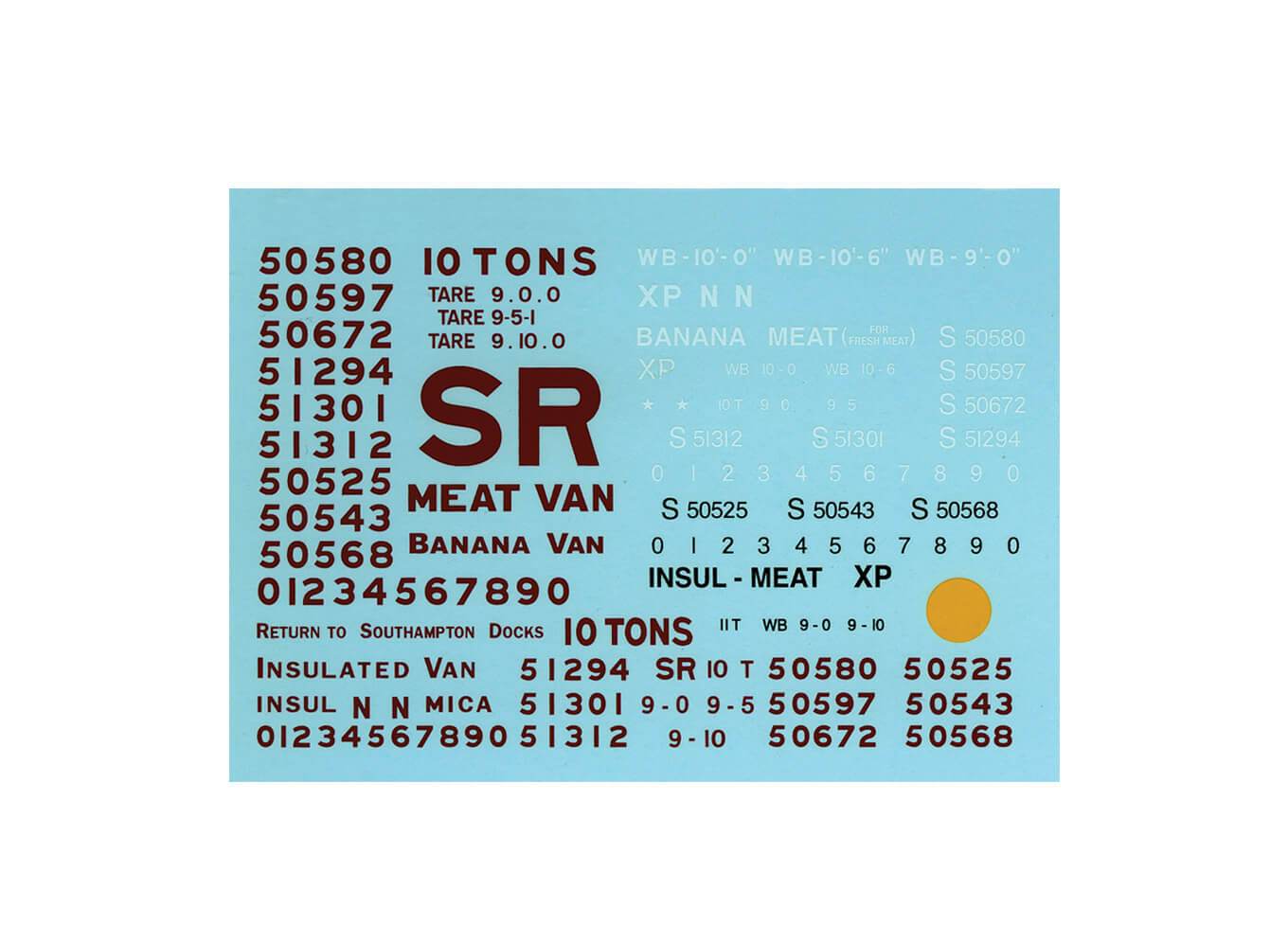 Parkside PS79 Banana and Meat Van Transfers (Waterslide) O Gauge