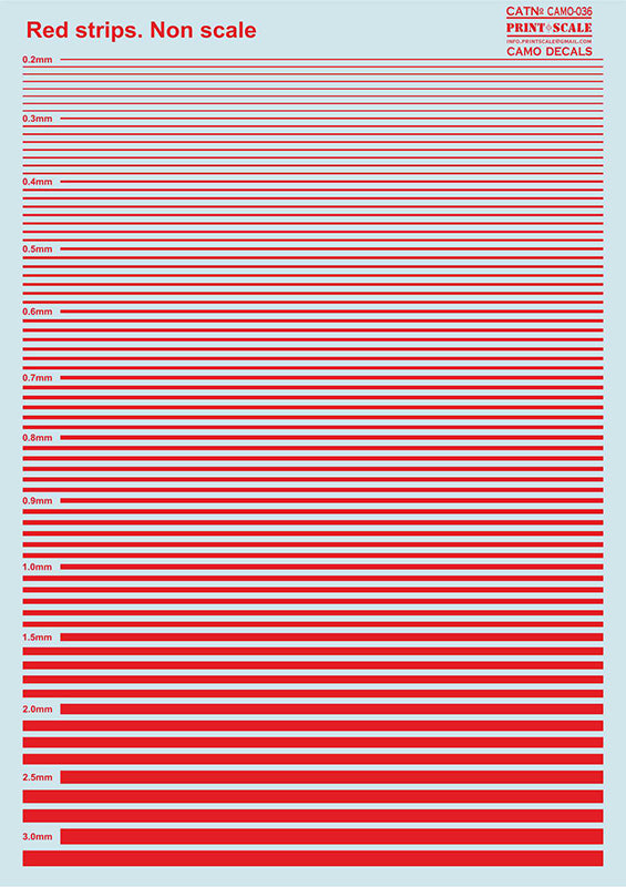 Print Scale PSL036 Red stripes