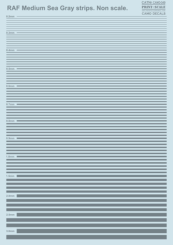Print Scale PSL049 RAF Medium Sea Gray strips