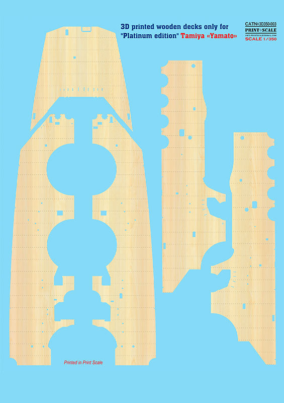 Print Scale PSL3D350-3 1:350 IJN Yamato