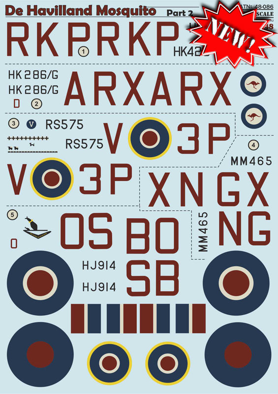 Print Scale PSL48086 1:48 de Havilland Mosquito Part-2