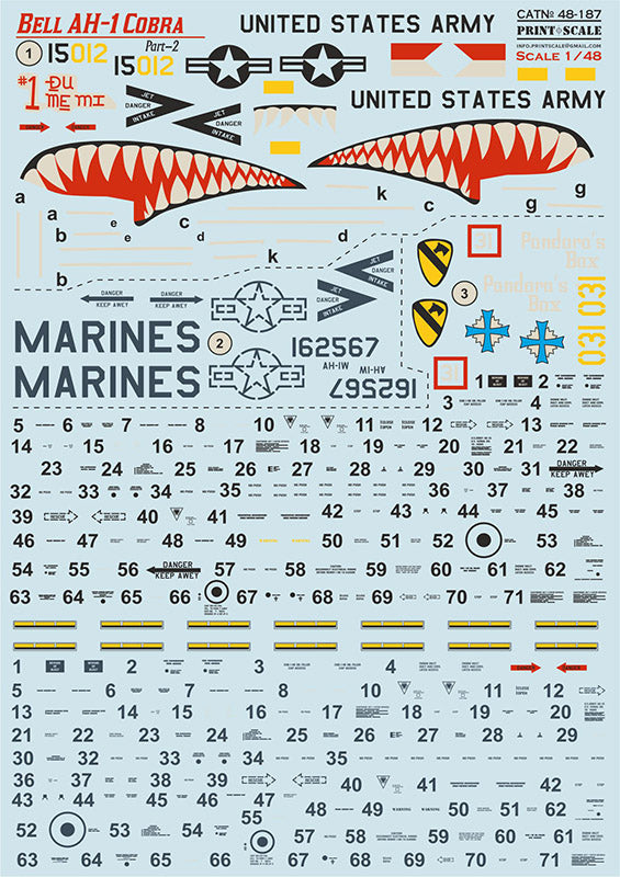 Print Scale PSL48187 1:48 Bell AH-1 Cobra Part 2 1