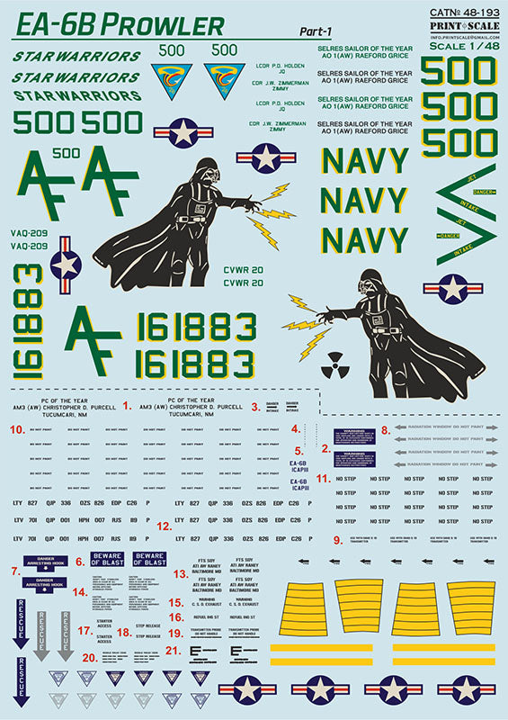 Print Scale PSL48193 1:48 Grumman EA-6B Prowler Part 1 1