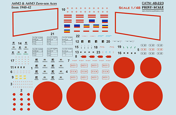 Print Scale PSL48223 1:48 Mitsubishi A6M Zero-Sen Aces Part 1 1
