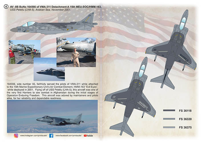 Print Scale PSL48239 1:48 McDonnell-Douglas AV-8B Harrier