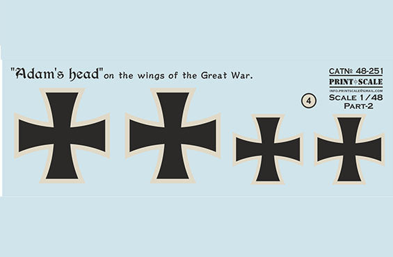 Print Scale PSL48251 "Adam's head" on the wings of the Great War 1:48 Part 2 1