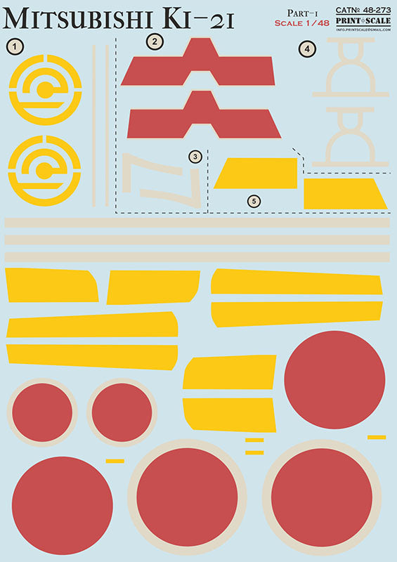 Print Scale PSL48273 1:48 Mitsubishi Ki-21 Part 1 1