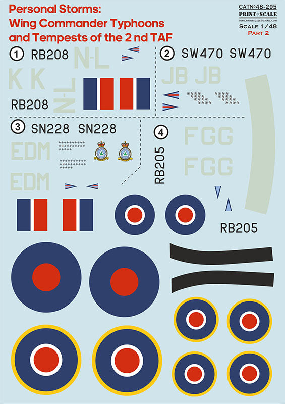 Print Scale PSL48295 1:48 Personal Storm Typhoon & Tempest Part 2