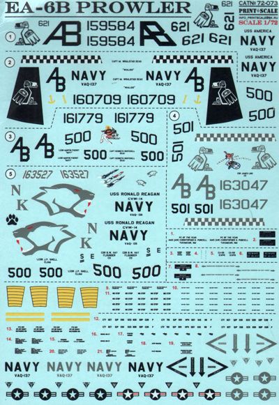 Print Scale PSL72073 1:72 Grumman EA-6B Prowler 1