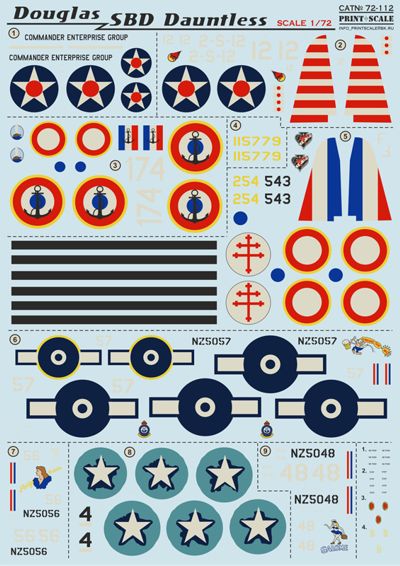 Print Scale PSL72112 1:72 Douglas SBD Dauntless 1
