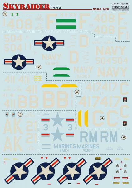 Print Scale PSL72181 1:72 Douglas A-1 Skyraider Part 2 1