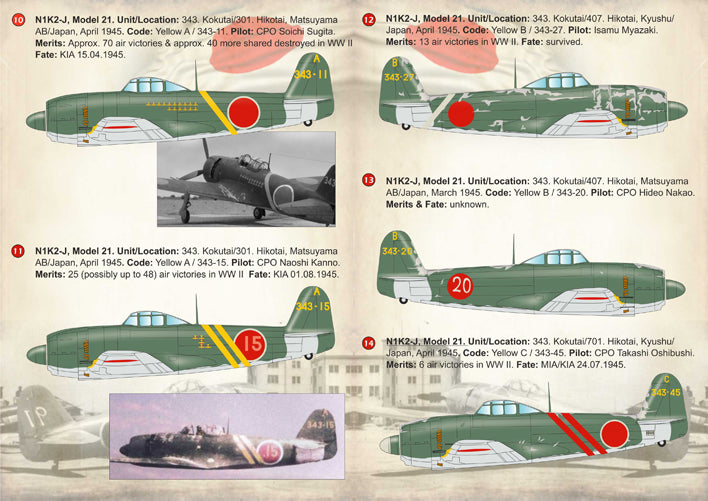 Print Scale PSL72208 1:72 Kawanishi N1K1-J Shiden & N1K2-J Shiden kai 'George'
