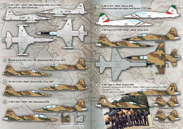 Print Scale PSL72229 1:72 Northrop F-5 Tiger II Iranian Air Force