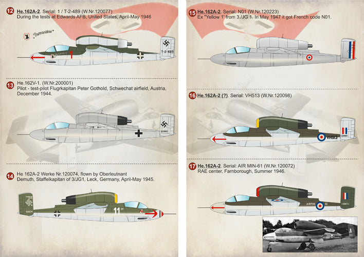 Print Scale PSL72247 1:72 Heinkel He-162A-1/He-162A-2 Salamander