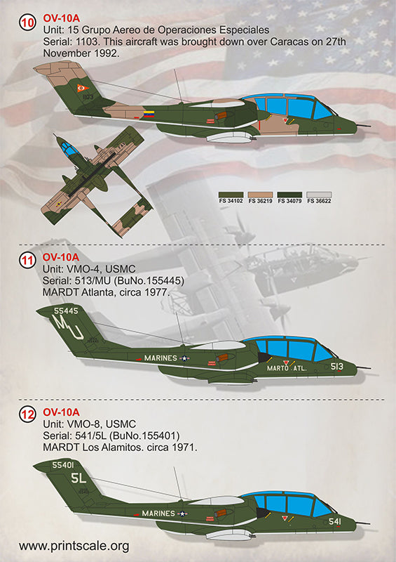 Print Scale PSL72317 1:72 North-American/Rockwell OV-10 Bronco 1