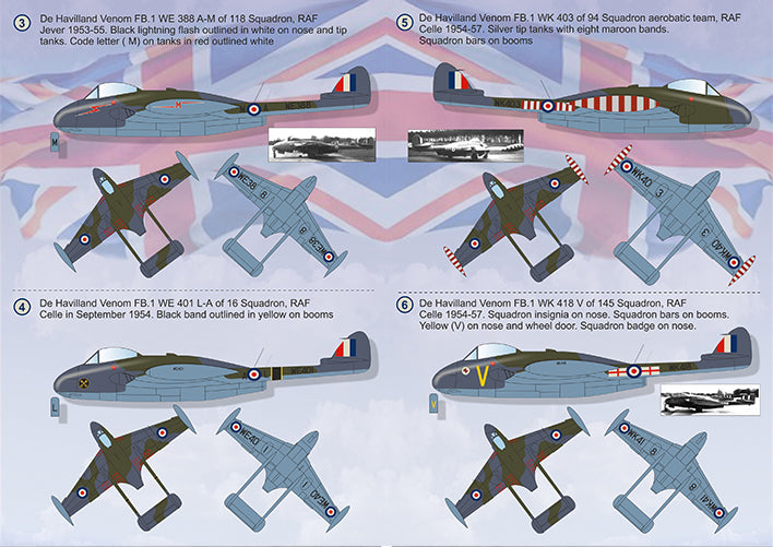 Print Scale PSL72319 1:72 de Havilland Venom 1