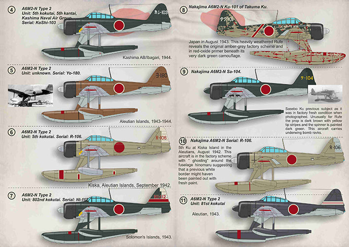 Print Scale PSL72343 1:72 Nakajima A6M2-N "Zero" Part-1 1