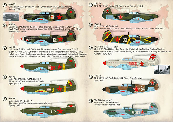 Print Scale PSL72363 1:72 Yakovlev Yak-7 1