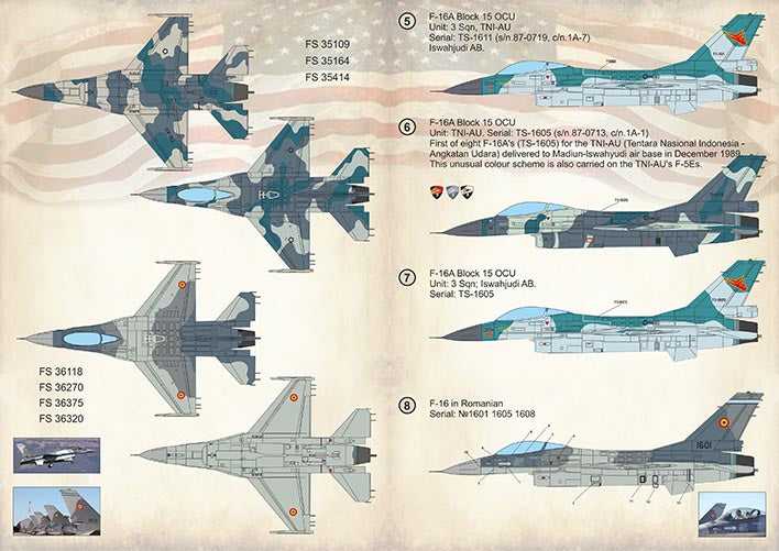 Print Scale PSL72364 1:72 General-Dynamics F-16A Fighting Falcon