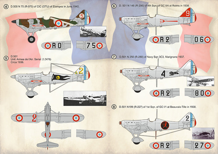 Print Scale PSL72408 1:72 Dewoitine D.500/D.501 Part 1 1