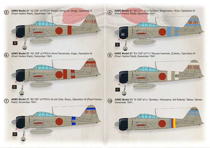 Print Scale PSL72426 1:72 Mitsubishi A6M2 Zero-Sen Aces Part 1 1