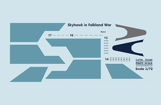 Print Scale PSL72440 1:72 Douglas Skyhawk in Falkland War Part 2 1 A-4P