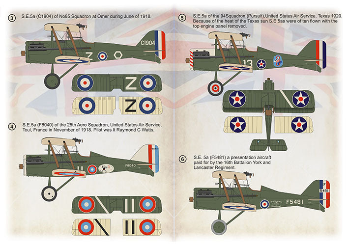 Print Scale PSL72467 1:72 Royal Aircraft Factory S.E.5 1