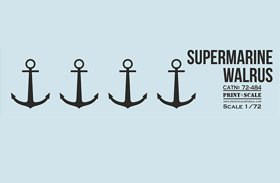 Print Scale PSL72484 1:72 Supermarine Walrus 1