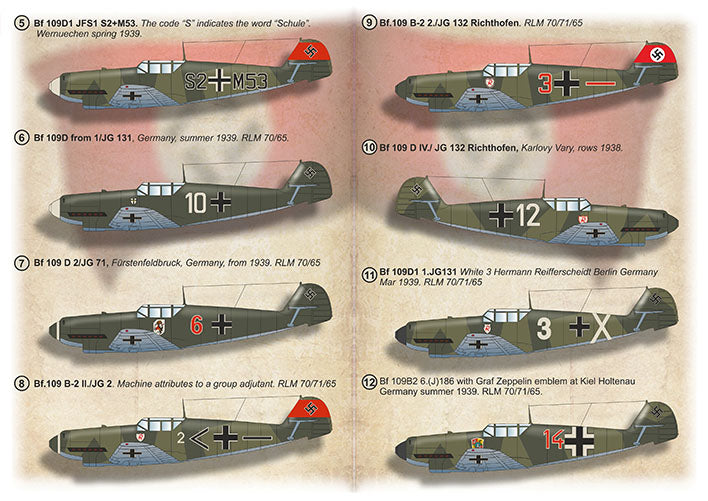 Print Scale PSL72497 1:72 Messerschmitt Bf-109B/D 1