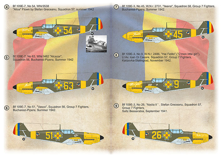 Print Scale PSL72508 1:72 Messerschmitt Bf-109 Roumains Part 2 1