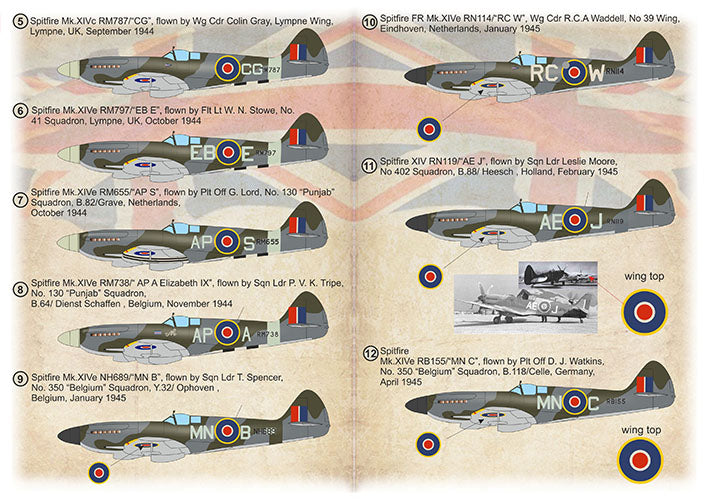 Print Scale PSL72517 1:72 Supermarine Spitfire Mk.XIV High Backs