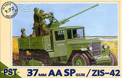 PST PST72033 1:72 61-K 37mm AASP gun on Soviet ZIS-42