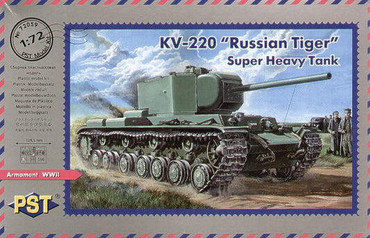 PST PST72059 1:72 Soviet KV-220 Soviet Tiger Heavy Tank