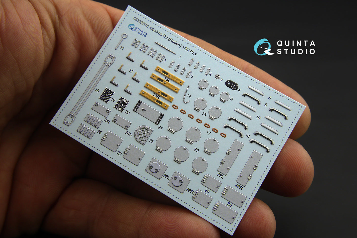 Quinta Studio QD32076 1:32 Albatros D.I 3D-Printed Interior Decals